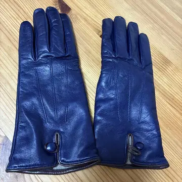 다크 블루 가죽 장갑 클래식