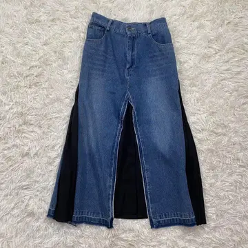 505 미카레 미카레 데님 도킹 롱 스커트