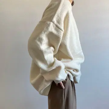 wee9s (위크스) 오버 니트 화이트