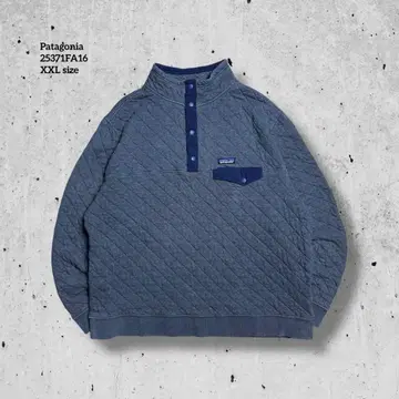 구제 의류 Patagonia 퀼트 스냅 T 다크 그레이 25371 풀오버