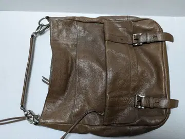 SAZABY 사자비 원숄더 토트백 A4 수납 대용량 주름 가죽