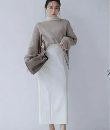 anuans 하이웨스트 스트레치 스커트