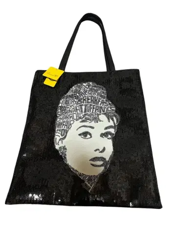 오드리 헵번 토트백 스팽글 A4 수납 가능 [ 택 포함 ]