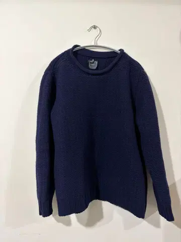 GRAY 롤넥 니트 두꺼운 원단 네이비 M 사이즈