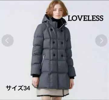 [ 새상품급 ] LOVELESS 밀레 다운 코트 그레이 사이즈 34