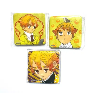 귀멸의 칼날 아가츠마 젠이츠 애나더 컬러 스퀘어 캔뱃지