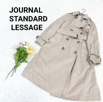 저널 스탠다드 레사쥬 [2] 트렌치코트 허리끈 포켓 무지 일본제