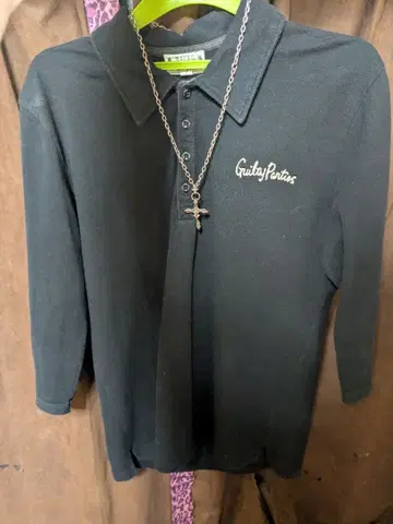 이즈키 슌 모델 피케 셔츠 이즈키 슌 모델 목걸이 세트