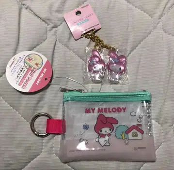 산리오 마이멜로디 미니 파우치 키체인 세트 새상품