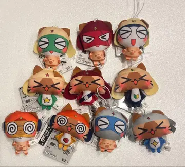 개구리 중사 케로로 봉제 인형 참 전 10종 세트