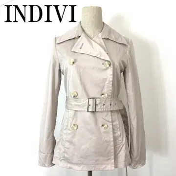 INDIVI 인디비 숏 트렌치코트 핑크 38 B8968