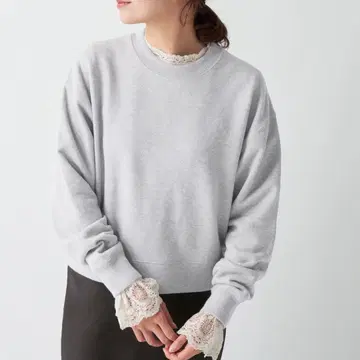 IENA 코튼 쭈리 크롭 풀오버