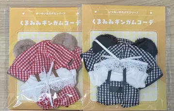 앙스타 이츠누이 옷 갈아입히기 시리즈 곰 귀 체크 코디