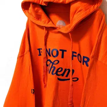 체리 이프 뎀 포 후드 맨투맨 오렌지 L 구제 의류