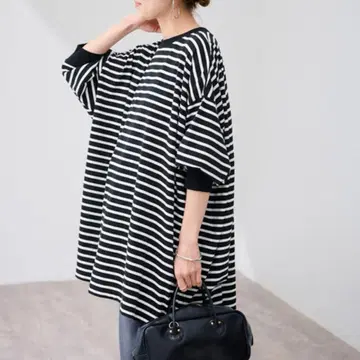 ONIT framework 별주 오버사이즈 보더 롱 슬리브