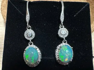 오팔 실버925 귀걸이