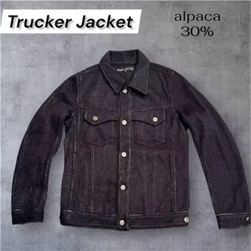 [ 초레어 ] 아메카지 니트 짜임 트랙 자켓 알파카 혼방 G 자켓 디자인