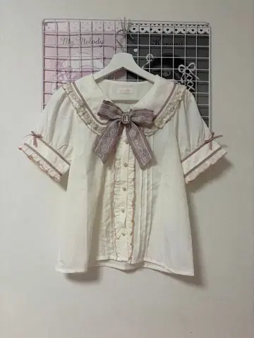 LIZLISA 비쥬 리본 블라우스 핑크