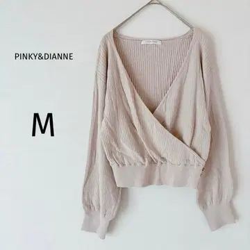 핑키앤다이안 카슈쿨 돌먼 슬리브 긴팔 리브 베이지 M