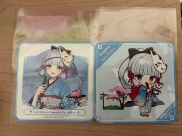 원신 스위츠 파라다이스 스이파라 코스터 카미사토 아야카 2개 세트