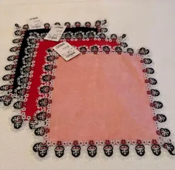 치카자와 레이스 손수건 웃는 얼굴에는 복이 온다 3장 세트