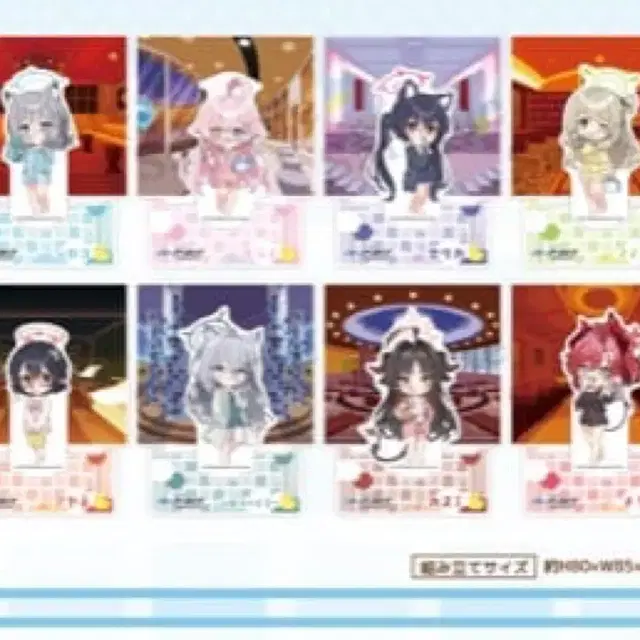 [예약공구] 블루아카이브X스파월드 콜라보 미니 아크릴 스탠드