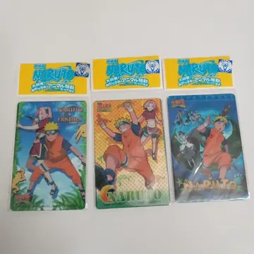 NARUTO 나루토 극장판 클리어 카드 A B C 세트