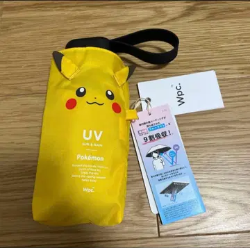 Wpc. 포켓몬 피카츄 접이식 우산 53cm UV 차단 새상품