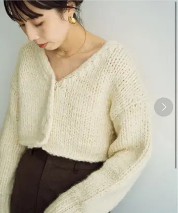 Plage roving hand 니트 가디건 플라주