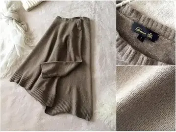 드로어 캐시미어 속기모 플레어 니트 상의 1