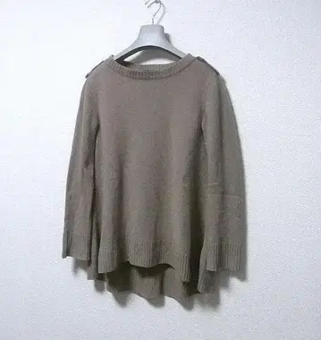 드로어 캐시미어 속기모 플레어 니트 상의 1