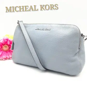 새상품급 MICHAEL KORS 숄더백 삼단 가죽 블루 그레이