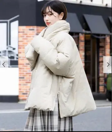 머플러 부착 심리스 다운