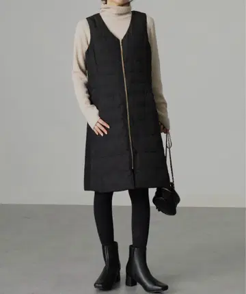 RANAN 2WAY 다운 베스트 점프수트 완판템 M 블랙 새상품급