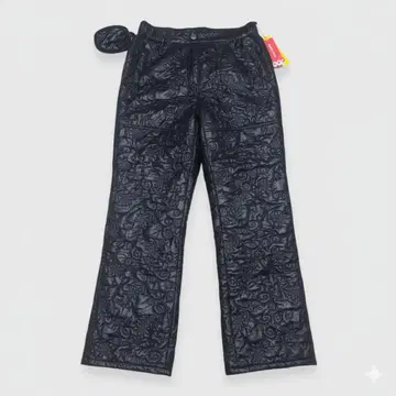 마리 클레르 골프 팬츠 LL 축열 보온 꽃무늬 퀼팅 미니 파우치 포함