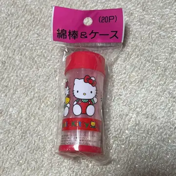 [ 당시물 미개봉 레트로 ] 헬로키티 면봉 케이스 산리오 sanrio