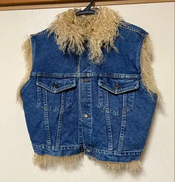 데님 퍼 베스트