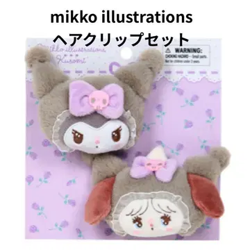 산리오 mikko illustrations 헤어 클립 세트