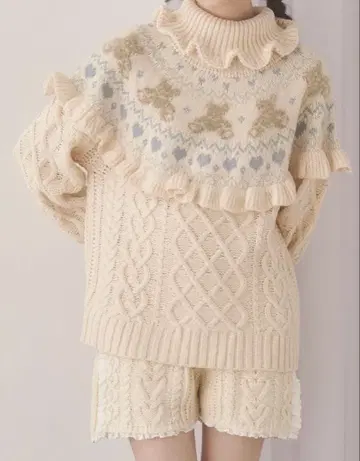 merry jenny bear yoke 니트 스웨터