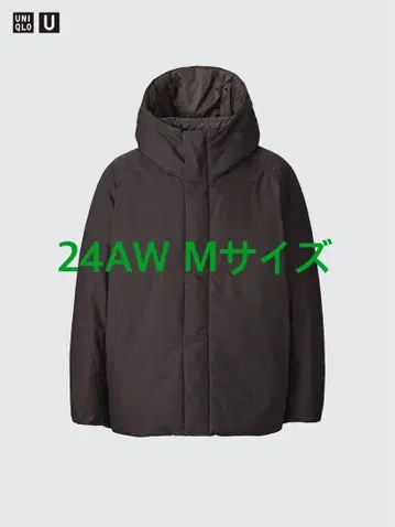 유니클로 U 퍼프 테크 볼륨 후드티 M