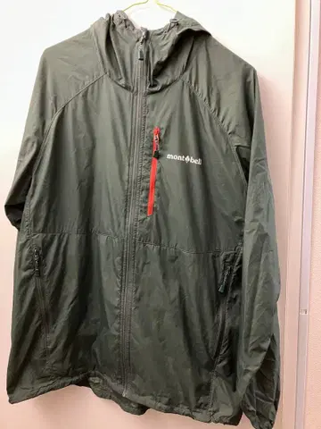 몽벨 윈드 블라스트 후드티 남성용 M 다크 그린 #1103322