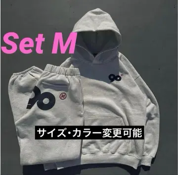 9090 90 로고 오리지널 후드 셋업 M