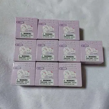 치이카와 x 산리오 시크릿 플로키 마스코트 참 풀 컴플리트