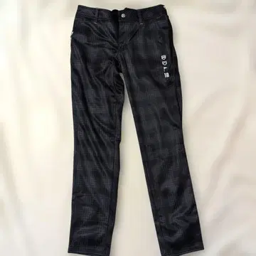 FILA 블랙 체크 무늬 팬츠 LL 사이즈
