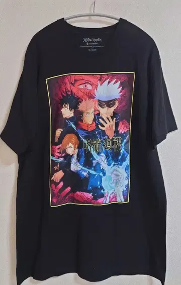 [레어] 주술회전 캐릭터 T셔츠 블랙