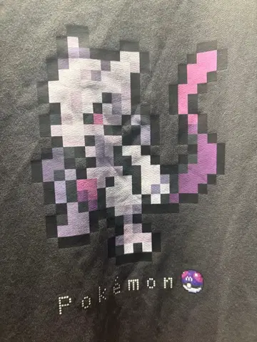 포켓몬 뮤츠 픽셀 아트 티셔츠