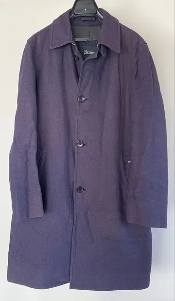 초특가! Herno 헬레노 코트 네이비 헤링본