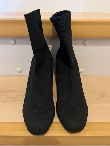 니트 부츠 삭스 부츠 블랙 R&E