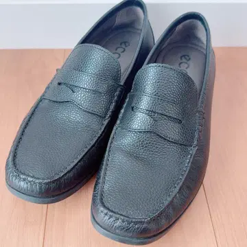 [ 새상품급 ] ecco 에코 코인 로퍼 주름 가죽 40 사이즈 올 가죽