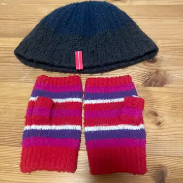 whiz limited 니트 캡 & 장갑 세트